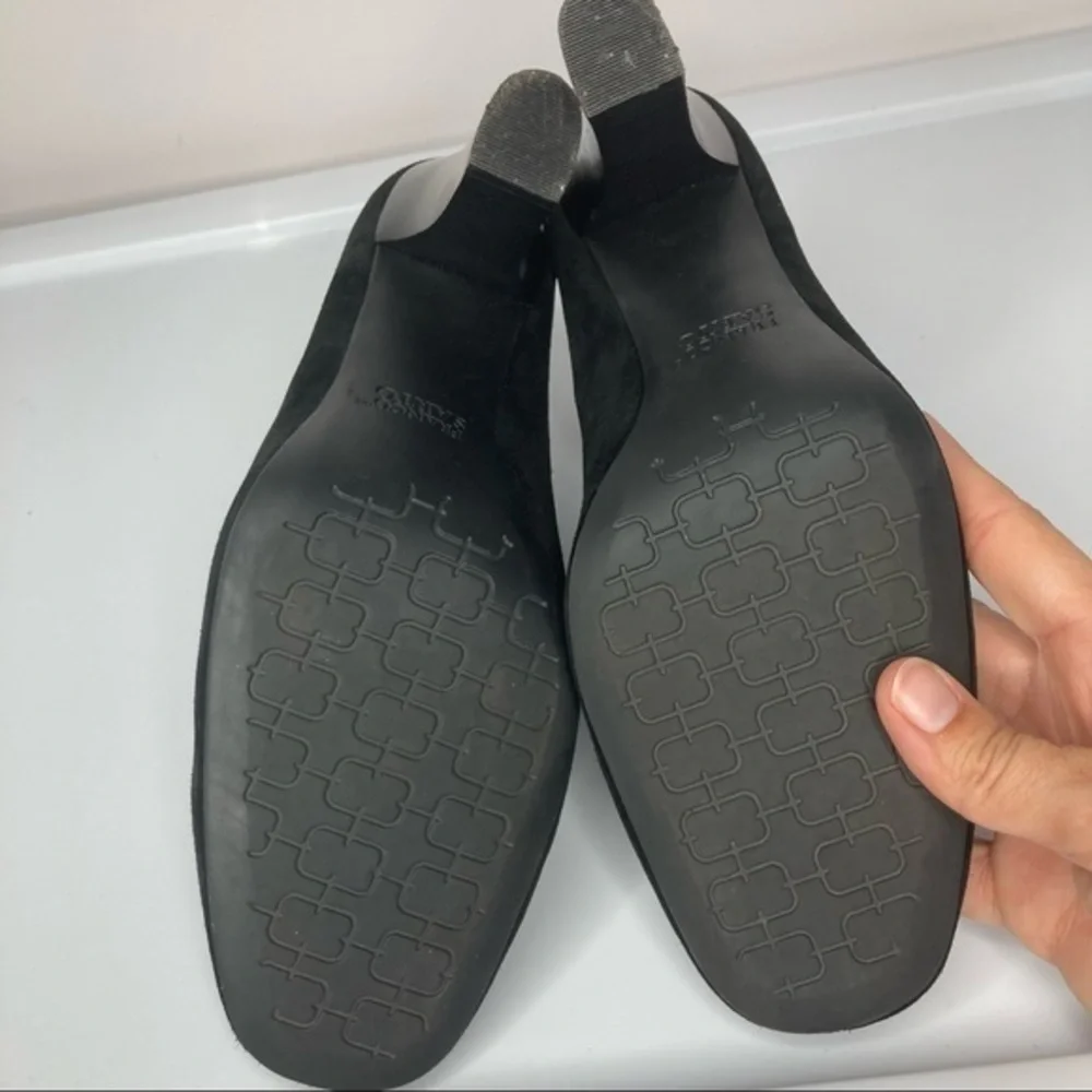 Franco Sarto Black Suede‎ Booties Sz 8.5